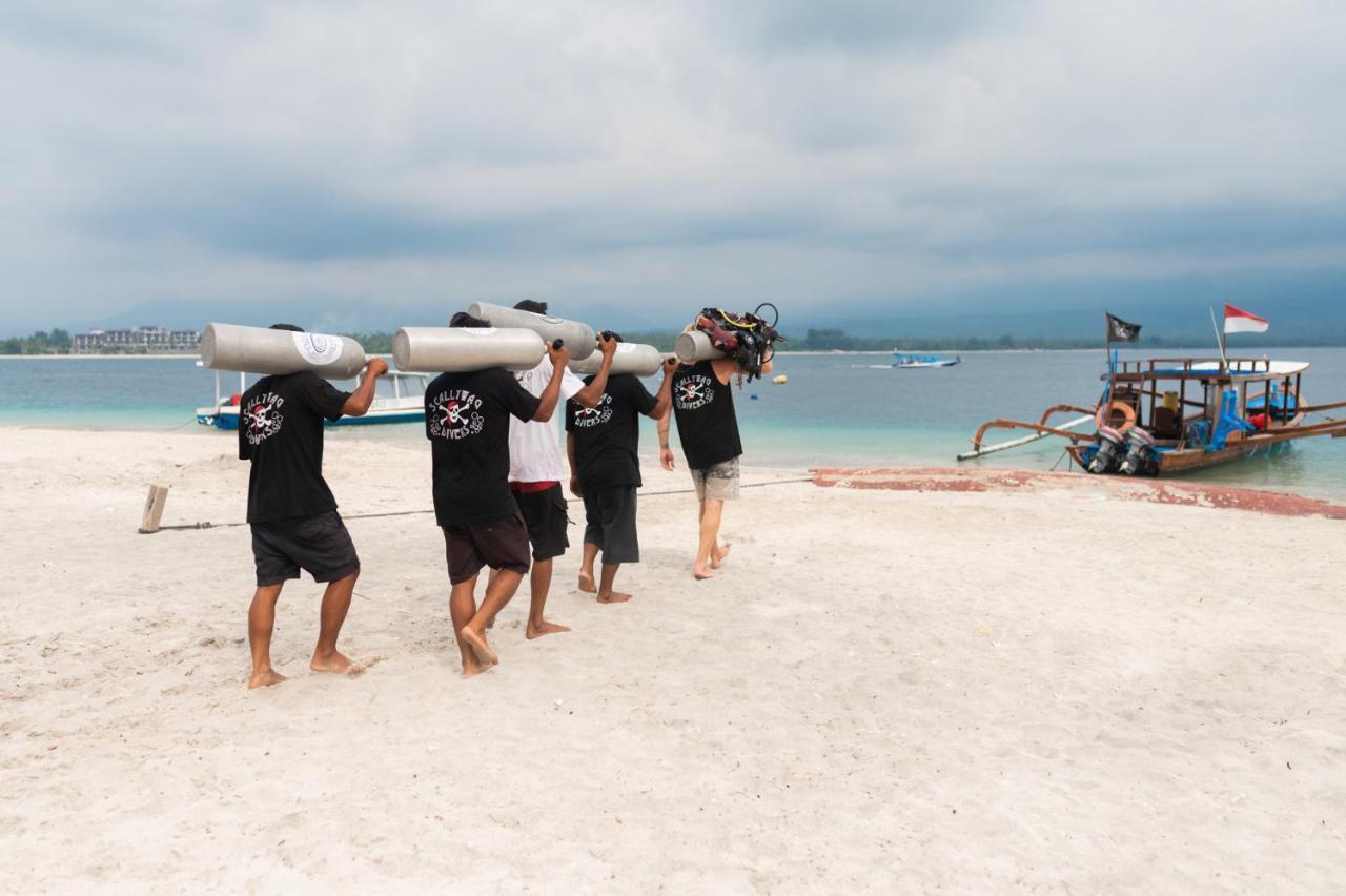 Scallywags Beach Club Gili Air Buitenkant foto
